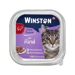 غذای کاسه ای گربه بیف وینستون Winston Beef وزن 100 گرم