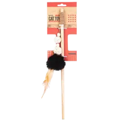 چوب بازی گربه پرس پت مدل توپ پر دار