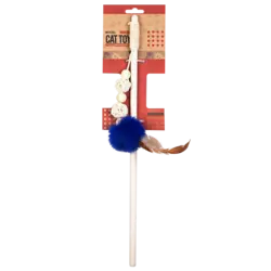 چوب بازی گربه پرس پت مدل توپ پر دار