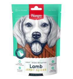 تشویقی سگ ونپی مدل Lamb Jerky Slices وزن 100 گرم