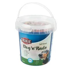 تشویقی سگ تریکسی مدل Dog o Rado با طعم گوشت پرندگان وزن 500 گرم