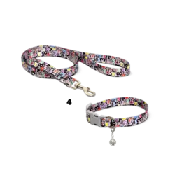 قلاده گردنی سگ نیناپت مدل پترن همراه با لید سایز 2