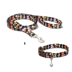 قلاده گردنی سگ نیناپت مدل ریتم همراه لید سایز ۱