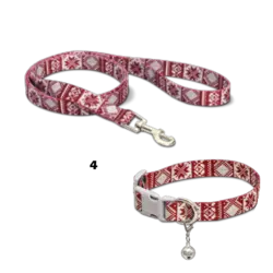 قلاده گردنی سگ نیناپت مدل ریتم همراه لید سایز ۱