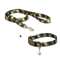 قلاده گردنی سگ نیناپت مدل ریتم همراه لید سایز ۱