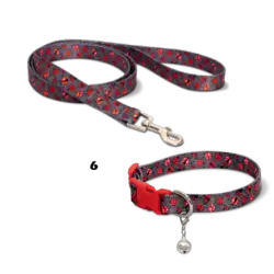 قلاده گردنی سگ نیناپت مدل ریتم همراه لید سایز ۱