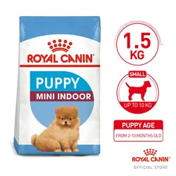 غذای خشک توله سگ رویال کنین مدل Mini Indoor Puppy وزن 1.5 کیلوگرم
