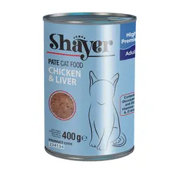 کنسرو غذای گربه شایر مدل Chicken & Liver وزن 400 گرم