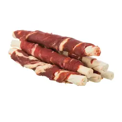 تشویقی سگ رولی تریکسی با طعم گوشت گاو و ماهی Trixie Denta Fun Beef & Fish Chewing Rolls وزن 70 گرم