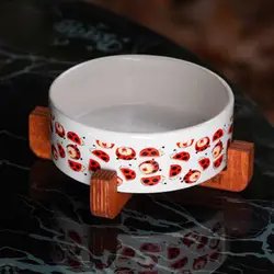 پایه چوبی ظروف سرامیکی حناپت سایز M