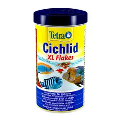 غذای پولکی مخصوص ماهی سیچلاید تترا Tetra Cichlid XL Flakes حجم 500 میلی لیتر