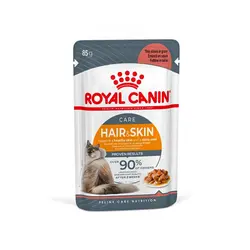 پوچ گربه رویال کنین Royal Canin Hair & Skin وزن 85 گرم