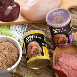 بسته کنسرو پته سگ نوول Novel Pate Pack Cats 400 Gr مجموعه 2 عددی