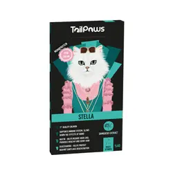 بستنی مولتی ویتامین گربه استلا با طعم ماهی TailPaws Multi Vitamin Stella Cat Treat With Fish بسته 5 عددی