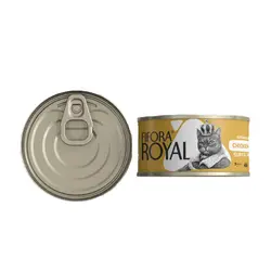 کنسرو غذای گربه فیفورا با طعم فیله مرغ و سبزیجات Fifora Royal With Chicken & Vegetable وزن 120 گرم