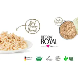 کنسرو غذای گربه فیفورا با طعم فیله مرغ و سبزیجات Fifora Royal With Chicken & Vegetable وزن 120 گرم