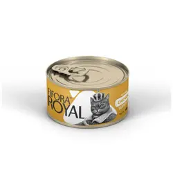 کنسرو غذای گربه فیفورا با طعم فیله مرغ کلاسیک Fifora Royal With Chicken Classic وزن 120 گرم