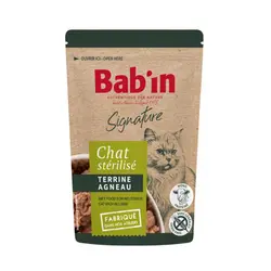 پوچ گربه بابین با طعم گوشت بره Babin Adult Cat Terrine Lamb وزن 85 گرم