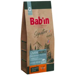 غذای خشک بچه گربه عقیم شده بابین Babin Kitten Sterilised Grain Free وزن 1.5 کیلوگرم