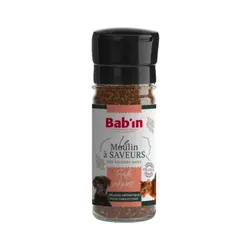 پودر طعم دهنده غذای خشک سگ و گربه با طعم ماهی قزل آلا و جلبک بابین Babin Flavour Mill With Trout Algae وزن 45 گرم