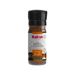 پودر طعم دهنده غذای خشک سگ و گربه با طعم مرغ و گوجه بابین Babin Flavour Mill With Chicken Tomato وزن 45 گرم