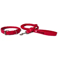 قلاده گردنی سگ ویو مدکاو سایز 1 همراه با لید