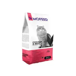 غذای خشک گربه مفید با طعم گوشت و مرغ Mofeed Chicken and Beef وزن 2 کیلوگرم