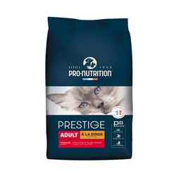 غذای خشک گربه بالغ پرونوتریشن با طعم بوقلمون Pro Nutrition Prestige Adult With Turkey وزن 10 کیلوگرم