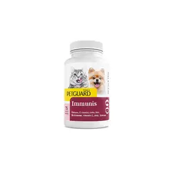 قرص تقویت سیستم ایمنی سگ و گربه پت گارد Petguard Cat & Dog Immunis Tablets بسته 75 عددی