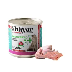 کنسرو سوپ ریکاوری گربه مرغ و بوقلمون شایر Shayer Recovery Soup With Chicken & Turkey وزن 300 گرم