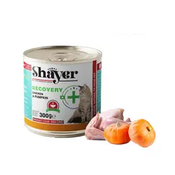 کنسرو سوپ ریکاوری گربه مرغ و کدو‌حلوایی شایر Shayer Recovery Soup With Chicken & Pumpkin وزن 300 گرم