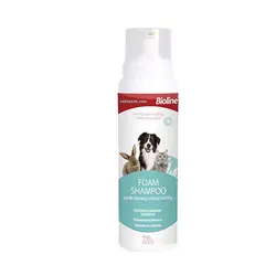 شامپو فوم گربه و سگ بایولاین Bioline Foam Shampoo وزن ۲۲۰ گرم