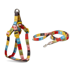 قلاده کتفی سگ نیناپت مدل پترن همراه با لید سایز ۱