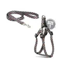 قلاده کتفی سگ نیناپت مدل پترن همراه با لید سایز ۱