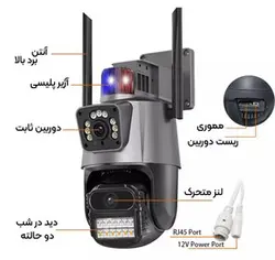 خرید و قیمت دوربین مینی اسپیددام سیمکارتی (IP) چرخشی دو لنزه 8MP | آیبینو