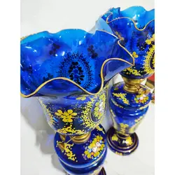 شمعدان چراغ نفتی کریمخانی ارتفاع 64 سانتی متر