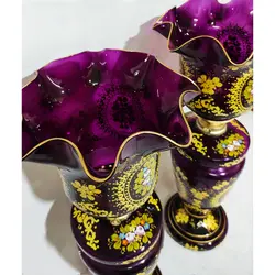 شمعدان چراغ نفتی کریمخانی ارتفاع 64 سانتی متر