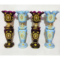 شمعدان چراغ نفتی کریمخانی ارتفاع 64 سانتی متر