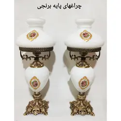 شمعدان طرح چراغ پایه برنجی ارتفاع 62 سانتی متر کد 3002