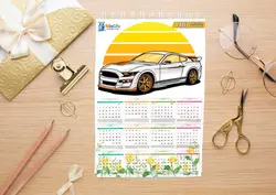 دانلود تقویم 1402طرح ماشین لوکس Luxury Car Calendar