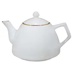 قوری چینی مقصود مدل موناکو لب طلا