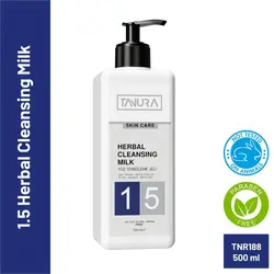 شیر پاک کن درمانی تخصصی برای انواع پوست و دور چشم - هربال کلینزینگ میلک تنورا ۵۰۰ میل - مرکز پوست، مو و زیبایی خاطره