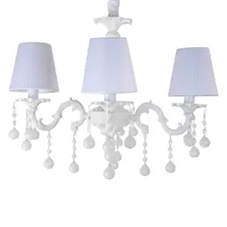 لوستر فلزی پارمیدا 4 شاخه با کریستال سفید