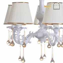 لوستر فلزی یاس - 5 شاخه RCS زه طلایی