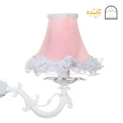 لوستر فلزی پیچک - 3 شاخه DP لبه تور دار