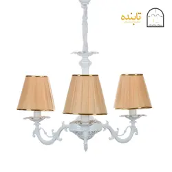 لوستر فلزی پیچک - 3 شاخه RC زه طلایی