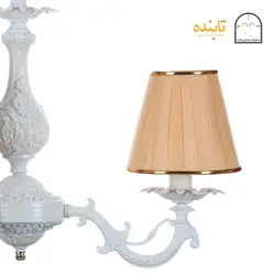 لوستر فلزی پیچک - 3 شاخه RC زه طلایی
