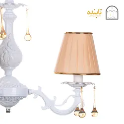 لوستر فلزی پیچک - 3 شاخه RCS زه طلایی