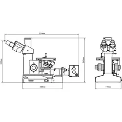 ميكروسكوپ بازتابی معکوس متالوگرافی صا ایران مدل IMM–420 - موسسه طبیعت آسمان شب | فروشگاه تلسکوپ دوچشمی میکروسکوپ