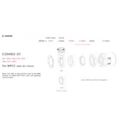 آداپتور اتصال QHY مدل600C/128C/410C/367C/268C/247C/168C مدل COMBO D1 - موسسه طبیعت آسمان شب | فروشگاه تلسکوپ دوچشمی میکروسکوپ